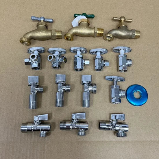 Chromed Plated Brass Filter Angle Valve for Washing Machines