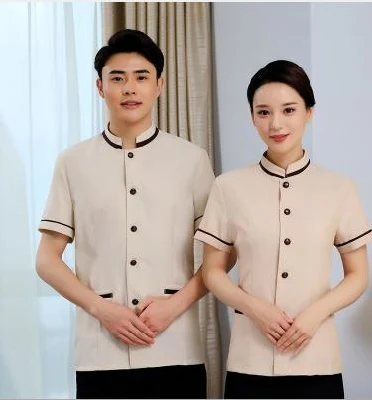 Cleaning Work Clothes Short Sleeves Spring Summer Hotel Room Attendant Property
