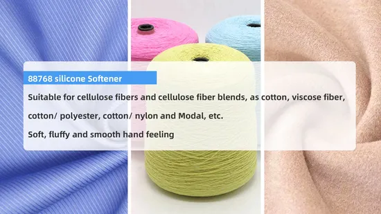 88768 High Concentrated Soft and Smooth Slicone Softner Textile Dyeing and Finishing Auxiliaries 