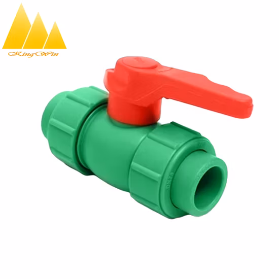 2inch PPR Ball Valve White Color Big Size for Water System Union Connect High