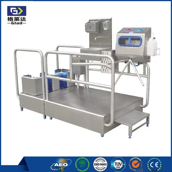 Factory Price Food Processing Plant Personnel Hygiene Station with Hand Sterilizer and Washing Shoes and Boots Disinfection Machine Tripod Turnstile 