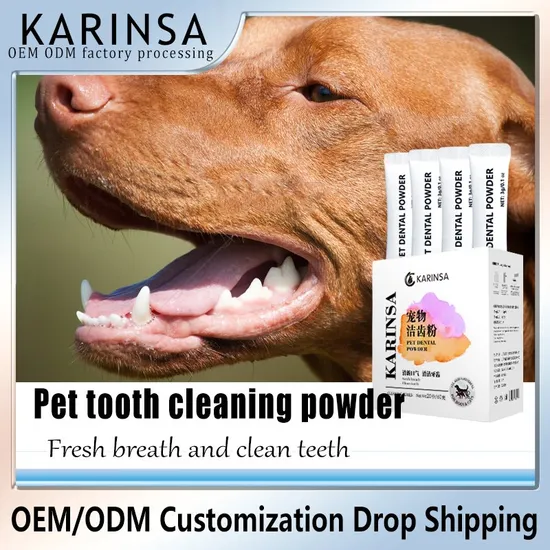 Cat Dental Care Pet Breath Freshening Powder Dental Care for Dogs Tartar Remover 