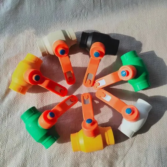 Iron Handle Complete PPR Compression Ball Pipe Double Union Plastic PPR Ball Valve 